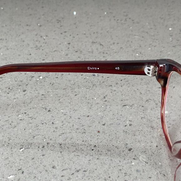 DAN DEUTSCH Optical Outlook Elvira 48 Eyeglasses Frames ONLY 53-15-135 Red - Picture 8 of 9